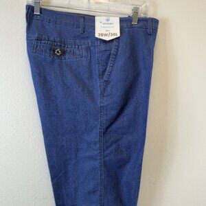 NWT Jett Jeans Straight Fit Men’s 38x30 Dark Blue Denim Stretch Casual Comfort